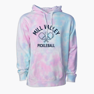 Mill Valley California Pickleball Premium Tie-Dye Hoodie