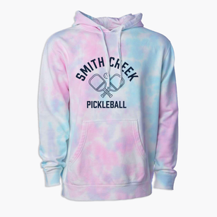 Smith Creek North Carolina Pickleball Premium Tie-Dye Hoodie