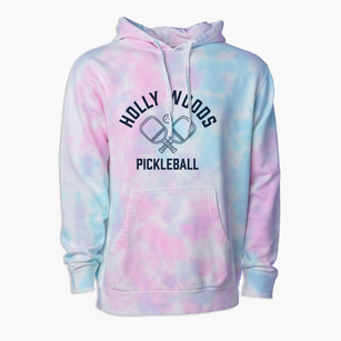 Holly Woods Massachusetts Pickleball Premium Tie-Dye Hoodie