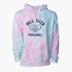 Mill River Massachusetts Pickleball Premium Tie-Dye Hoodie