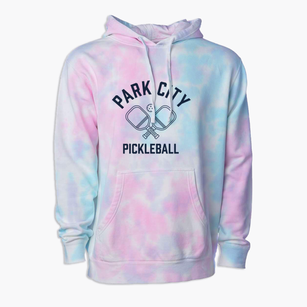 Park City Illinois Pickleball Premium Tie-Dye Hoodie