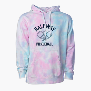 Halfway Virginia Pickleball Premium Tie-Dye Hoodie