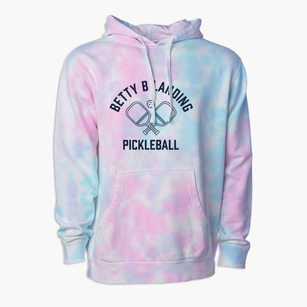 Betty B Landing Michigan Pickleball Premium Tie-Dye Hoodie