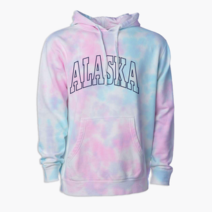  Alaska Trendy State Premium Tie-Dye Hoodie