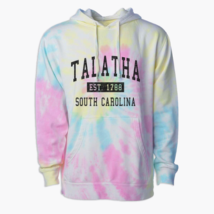 Talatha South Carolina Classic Established Premium Tie-Dye Hoodie