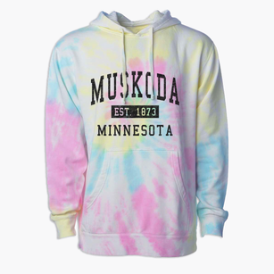 Muskoda Minnesota Classic Established Premium Tie-Dye Hoodie
