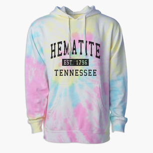 Hematite Tennessee Classic Established Premium Tie-Dye Hoodie