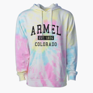 Armel Colorado Classic Established Premium Tie-Dye Hoodie