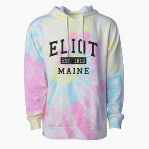 Eliot Maine Classic Established Premium Tie-Dye Hoodie