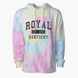 Royal Kentucky Classic Established Premium Tie-Dye Hoodie