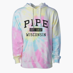 Pipe Wisconsin Classic Established Premium Tie-Dye Hoodie