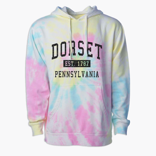 Dorset Pennsylvania Classic Established Premium Tie-Dye Hoodie