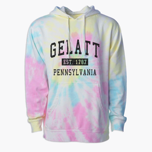 Gelatt Pennsylvania Classic Established Premium Tie-Dye Hoodie