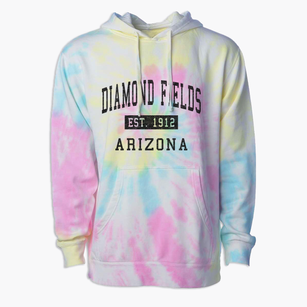 Diamond Fields Arizona Classic Established Premium Tie-Dye Hoodie