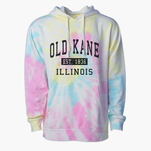 Old Kane Illinois Classic Established Premium Tie-Dye Hoodie