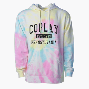 Coplay Pennsylvania Classic Established Premium Tie-Dye Hoodie
