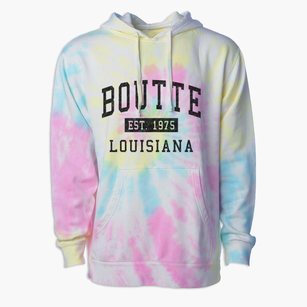 Boutte Louisiana Classic Established Premium Tie-Dye Hoodie