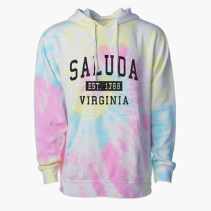 Saluda Virginia Classic Established Premium Tie-Dye Hoodie