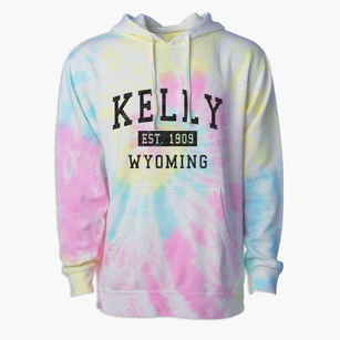 Kelly Wyoming Classic Established Premium Tie-Dye Hoodie