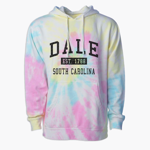 Dale South Carolina Classic Established Premium Tie-Dye Hoodie