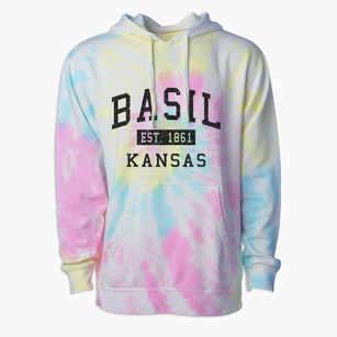 Basil Kansas Classic Established Premium Tie-Dye Hoodie