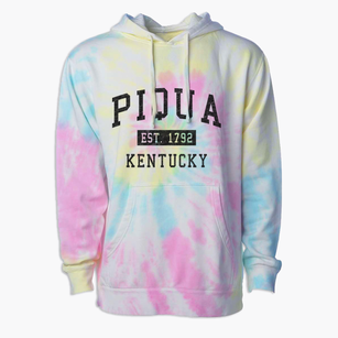Piqua Kentucky Classic Established Premium Tie-Dye Hoodie