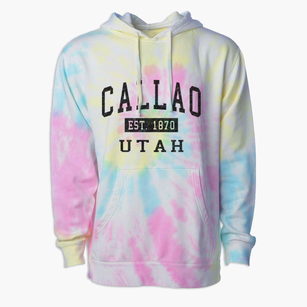 Callao Utah Classic Established Premium Tie-Dye Hoodie