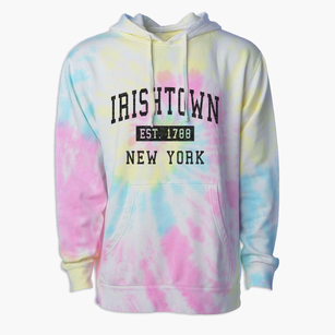 Irishtown New York Classic Established Premium Tie-Dye Hoodie