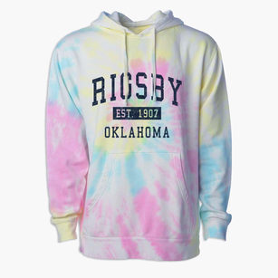 Rigsby Oklahoma Classic Established Premium Tie-Dye Hoodie