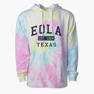 Eola Texas Classic Established Premium Tie-Dye Hoodie
