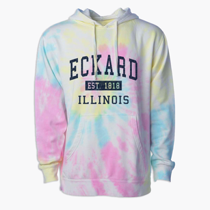 Eckard Illinois Classic Established Premium Tie-Dye Hoodie