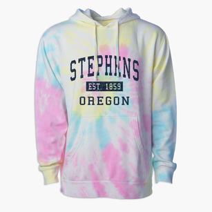 Stephens Oregon Classic Established Premium Tie-Dye Hoodie