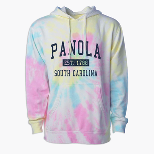 Panola South Carolina Classic Established Premium Tie-Dye Hoodie