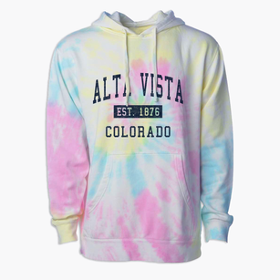 Alta Vista Colorado Classic Established Premium Tie-Dye Hoodie