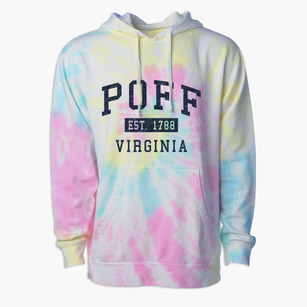 Poff Virginia Classic Established Premium Tie-Dye Hoodie