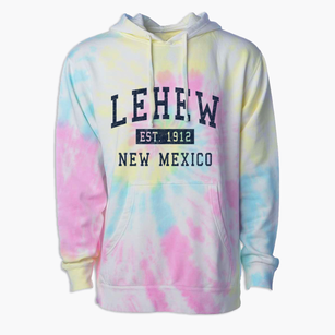 Lehew New Mexico Classic Established Premium Tie-Dye Hoodie