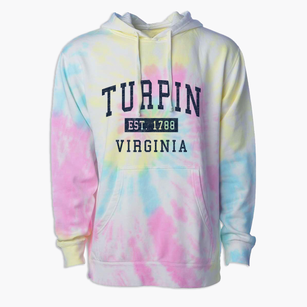 Turpin Virginia Classic Established Premium Tie-Dye Hoodie