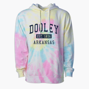 Dooley Arkansas Classic Established Premium Tie-Dye Hoodie
