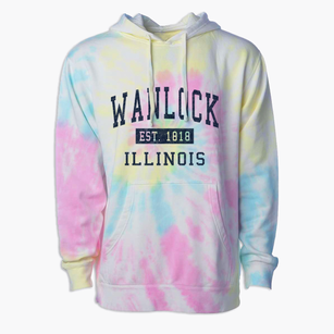 Wanlock Illinois Classic Established Premium Tie-Dye Hoodie