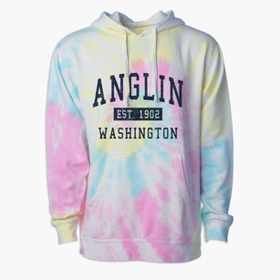 Anglin Washington Classic Established Premium Tie-Dye Hoodie