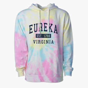 Eureka Virginia Classic Established Premium Tie-Dye Hoodie