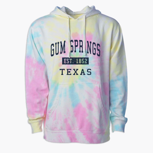 Gum Springs Texas Classic Established Premium Tie-Dye Hoodie