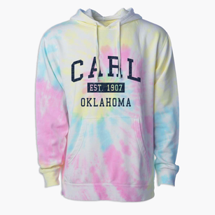 Carl Oklahoma Classic Established Premium Tie-Dye Hoodie