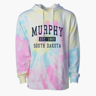 Murphy South Dakota Classic Established Premium Tie-Dye Hoodie