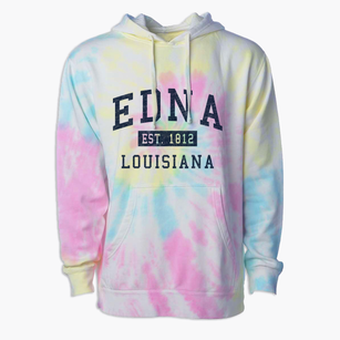 Edna Louisiana Classic Established Premium Tie-Dye Hoodie