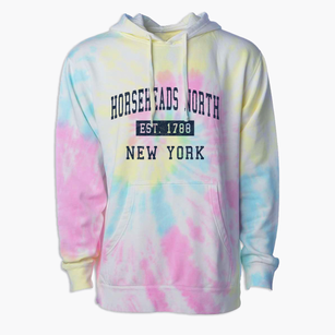 Horseheads North New York Classic Established Premium Tie-Dye Hoodie