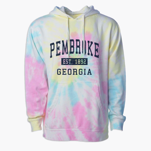 Pembroke Georgia Classic Established Premium Tie-Dye Hoodie