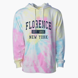 Florence New York Classic Established Premium Tie-Dye Hoodie