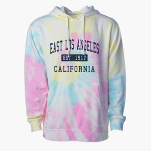 East Los Angeles California Classic Established Premium Tie-Dye Hoodie