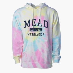 Mead Nebraska Classic Established Premium Tie-Dye Hoodie